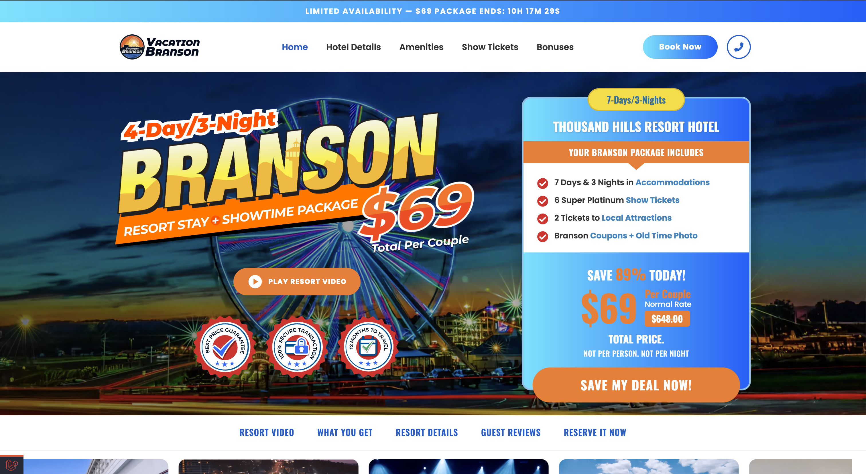 Vacation Branson — screenshot